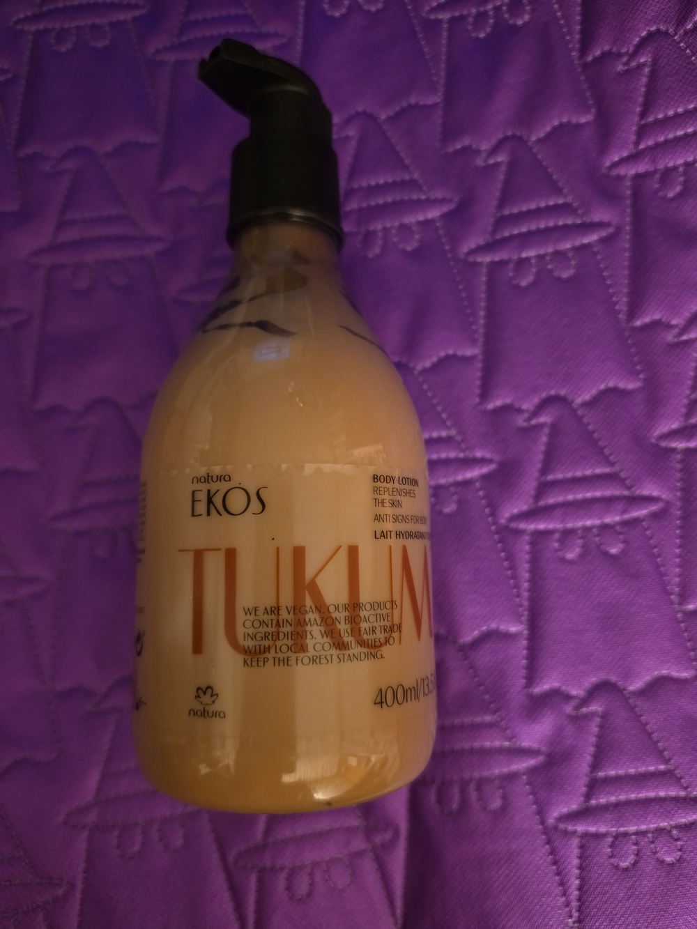 Natura Ekos Tukumã Body Lotion 13.5 oz / 400 mL - Anti-Aging Skin Replenishing